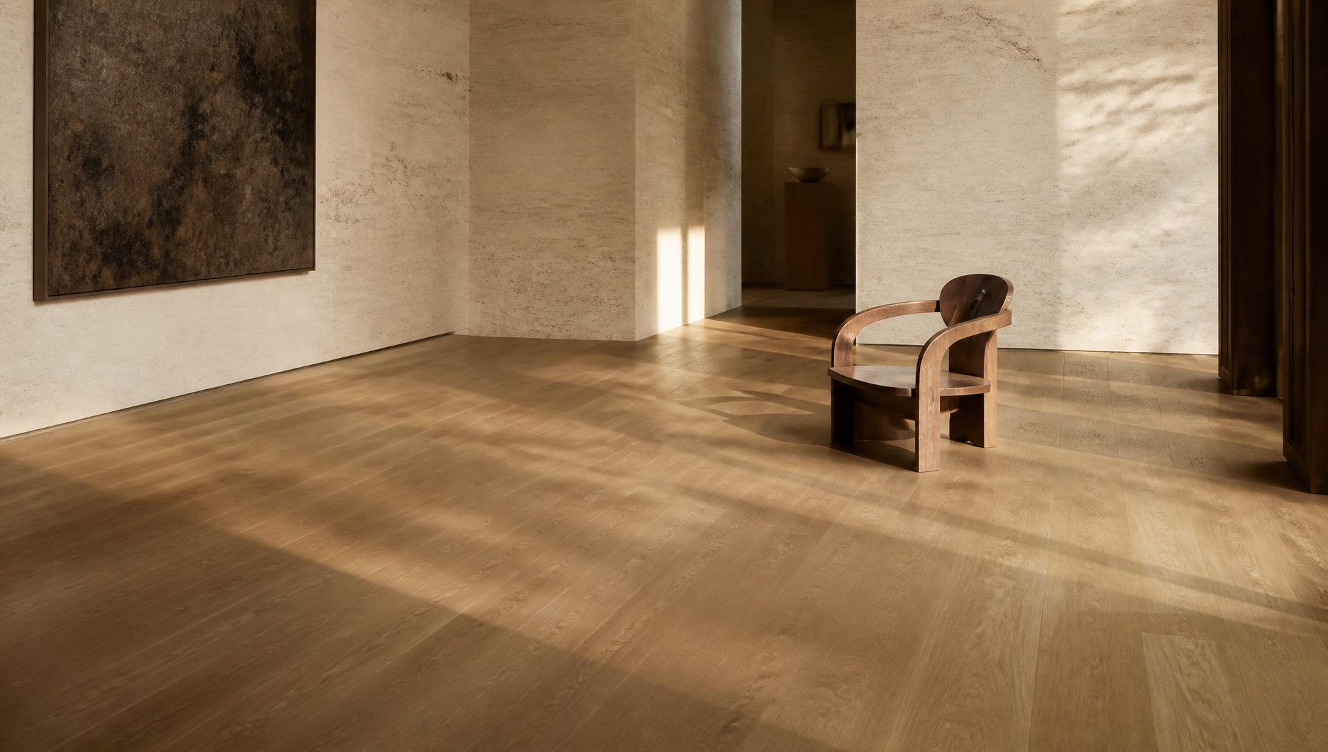 Interior contemporáneo con piso de madera Wood Club
